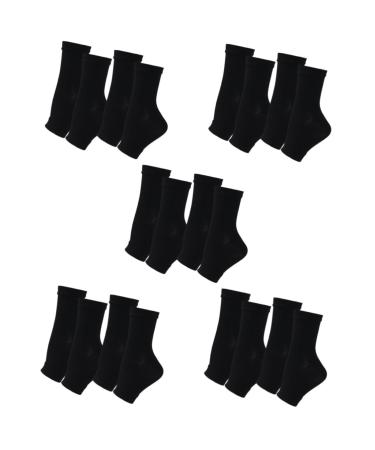 Healifty 10 Pairs Ankle Compression Socks Plantar Night Compressions Ankle Socks Ankle Socks for Women Achilles Tendon Ankle Braces for Volleyball Foot Soothing Splint Man Cotton