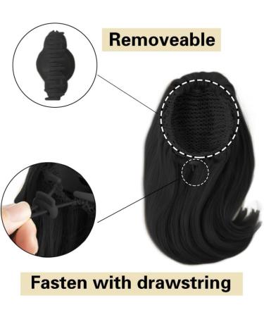 RPAEOY Ponytail Hair Hairpieces for Women 14 Inch Drawstring Claw Clip Clip in Hair Extension Fluffy Curly Natural Synthetic Hair Heat Resistant Fiber Wigs for Cosplay Daily Use Party (#1) - Buy Online on GoSupps.com
