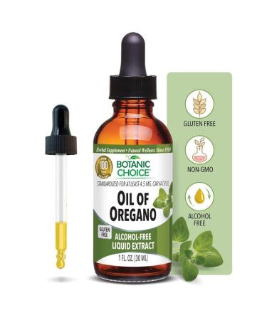 Botanic Choice Oil of Oregano Liquid Extract - Alcohol Free Herbal Supplement, Traditional Support for Immune and More - 1 Fl. Oz.