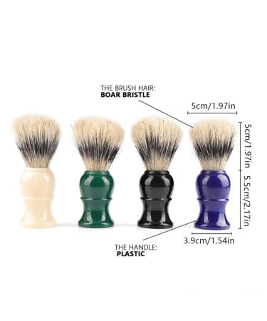 Premium Green Hair Shaving Brush - Soft Bristle Safety Neck Sweep Brush for Men & Women | International Shipping Available - Buy Online on GoSupps.com