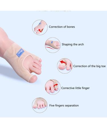 ENPAP Toe Spacers Straightener Corrector Big Splint Protectors Support Sleeve for Valgus Pain Relief | Silicone Separators and Pad | Left & Right - Buy Online on GoSupps.com