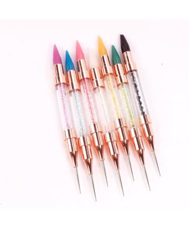 Rhinestone Picker Dotting Pen - Dual Ended Diamond Painting Wax Pencil & Crystal Nail Tool - Pink Nail Dotting Pen for Precision Crafting - Buy Online on GoSupps.com