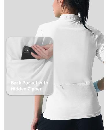 Hiverlay Women's Quick Dry UPF 50+ Workout Shirt - Medium White - Buy Online on GoSupps.com