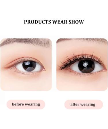 Kiss Lashes no Glue Needed Reusable Self Adhesive Eyelashes 3D Makeup Eyelash for Women Girl Eye Makeup Tool 1Pair No. 3 Slim Long 3# NO.3 - Buy Online on GoSupps.com
