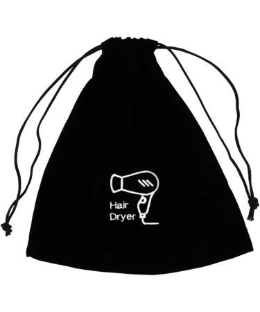 WOFASHPURET 4pcs Flannel Hair Dryer Bag Curling Iron Travel Bag Travel Makeup Bag Hair Dryer Travel Pouch Travel Bag for Hair Styling Tools Hair Dryer Bag for Traveling Hair Dryer Travel Bag 26.00X23.00X0.50CMx4pcs Blackx4pcs - Buy Online on GoSupps.com