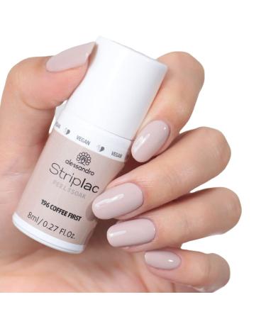 Alessandro Striplac UV Nail Polish - Coffee First | Gentle Long-Lasting Peel-Off | Vegan & Cruelty-Free - 8ml - Buy Online on GoSupps.com