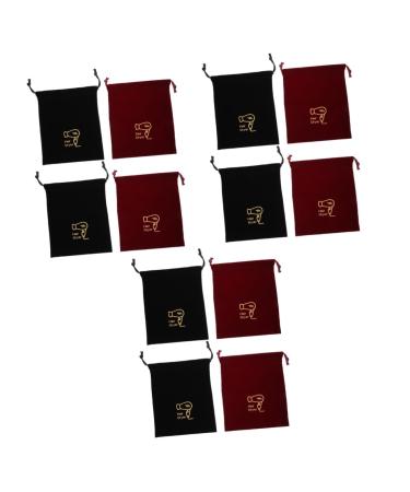 Baluue 12 Pcs Storage Bag Hair Dryer Drawstring Bags Hair Tools Travel Bag Hair Dryer Carrier Bags Fabric