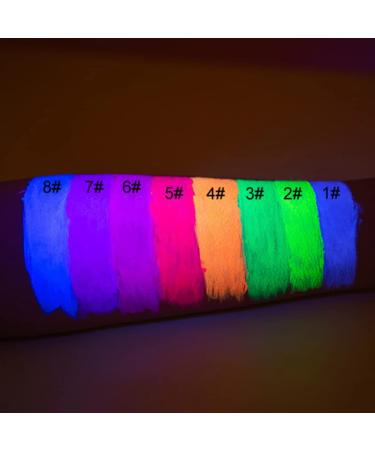 Shop Fluorescent Liquid Eyeliner - 8 Color Rainbow Neon Shimmer Waterproof & Sweatproof UV Makeup - Buy Online on GoSupps.com