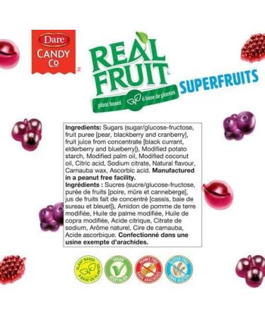 Realfruit Dare Gummies Superfruits 180 gram (Pack of 9) - Buy Online on GoSupps.com