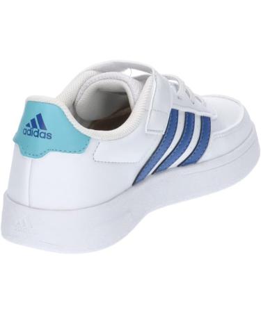Buy adidas Unisex Kids Break Lifestyle Court Sneakers - Elastic Lace & Top Strap - EU 36 2/3 - Ftwr White/Team Royal Blue/Light Aqua - International Shipping Available - Buy Online on GoSupps.com
