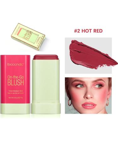 PICKX On-the-Go Makeup Blush Stick Tinted Moisture Stick Shadow Lips Cheek Blusher Creamy Makeup Long Lasting Natural Nude Makeup for All Skin (red) - Buy Online on GoSupps.com