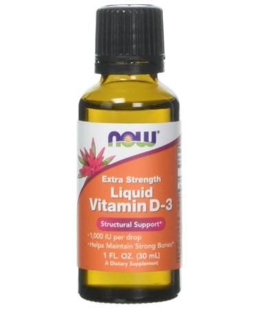 NOW Foods Liquid Vitamin D3 Extra Strength - 1000 IU - 1 fl oz