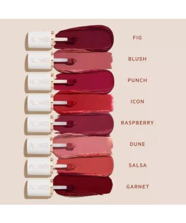FLOWER BEAUTY Perfect Pout Lip Color by Drew Barrymore - Soft Matte Liquid Lipstick in Garnet | Comfortable & Lightweight International Shipping - Buy Online on GoSupps.com