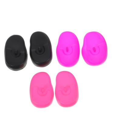 Didiseaon 3 Pairs Ear Shield Hair Styling Tools Hair Color Ear Covers Shower Ear Covers Colorful Binder Clips Anti Ear for Lawn Mowing Covering Straightening Dog Conditioner Miss Take a Bath