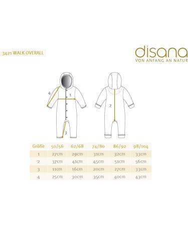 Disana Baby Jumpsuit/Onesie 62cm/68cm - Charcoal - Buy Online on GoSupps.com