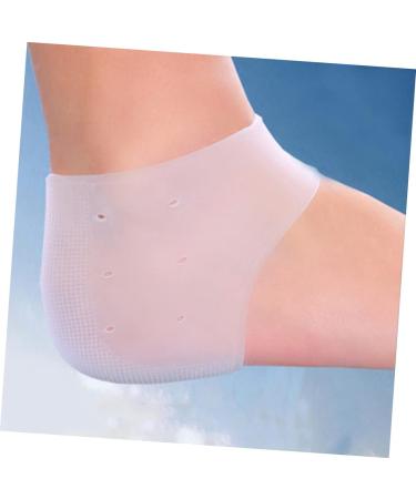DOITOOL 5 Pairs Moisturizing Heel Socks Silicone Heel Protector Heel Cushion Foot Sleeve Reusable Moisturizing Foot Protectors for Feet Silica Protective Sleeve High Heels Buffer Sleeve - Buy Online on GoSupps.com