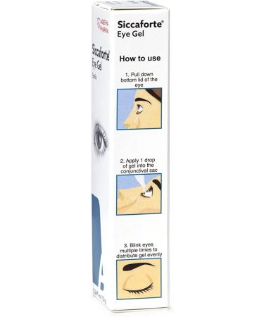 Siccaforte Eye Gel for Dry Eyes with 0.2% Carbomer for Fresh Eyes 0.35 Ounce (Pack of 1) - Buy Online on GoSupps.com