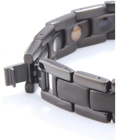 Titan Magnet Arm Band for Men & Women - 5 Element Strong Magnets 3500 Gauss Germanium - Ideal Father's Day Gift with Setting Tools & Gift Box (Black) - Buy Online on GoSupps.com