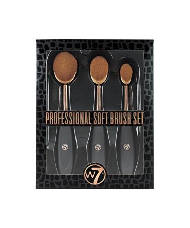 W7 Cosmetics professional soft brush 3-piece brush set