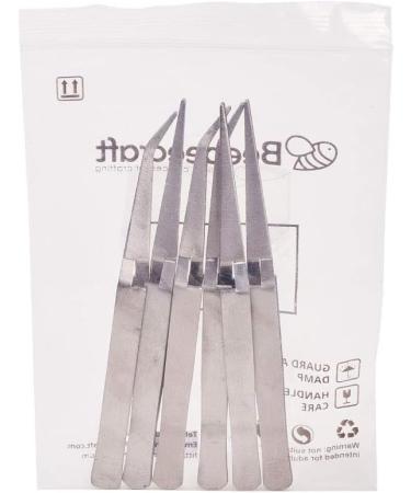 WANDIC Precision Tweezers Set - 6 Pcs Stainless Steel Repair Kit for Craft, Jewelry, Electronics - 2 Styles - Ideal for Laboratory Work - Buy Online on GoSupps.com