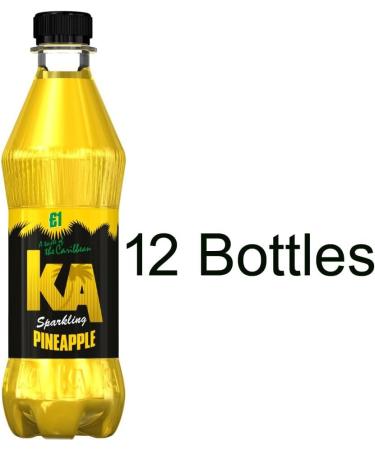 12 x Sparkling Pineapple 500ml - Sparkling Pineapple Flavour Soft Drink With Sugar and Sweeteners - Buy Online on GoSupps.com