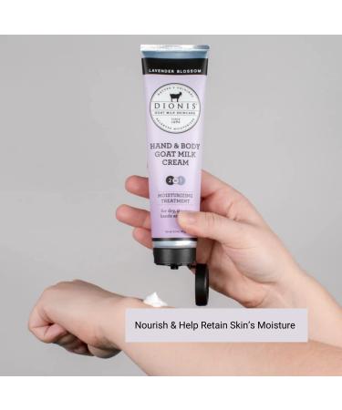 Dionis Lavender Blossom Scented Hand & Body Cream 3.3 oz - Hydrating Goat Milk Skincare - Cruelty-Free & Paraben-Free - Made in USA - Buy Online on GoSupps.com