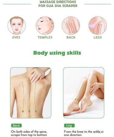 Jade Stone Gua Sha Board Massager | Green Beauty Spa Tool for Facial Massage - Buy Online on GoSupps.com