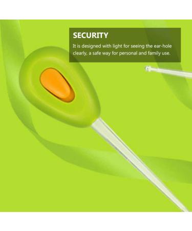 NUOBESTY LED Ear Cleaner Earwax Remover Tool - Random Color Spoon Ear Pick - Buy Online on GoSupps.com