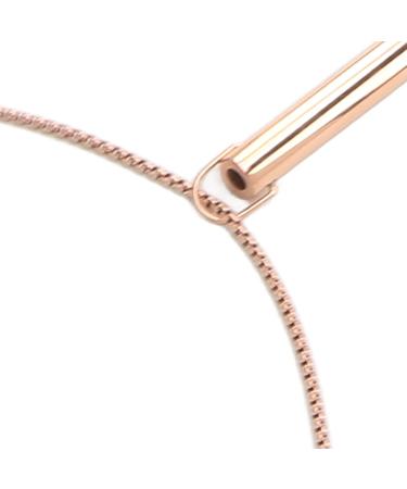 Breathing Exercise Necklace Relieving Stress Mindful Necklace Increasing Lung Volume Skinfriendly Steel for Men Daily Wear (Rose Gold) - Buy Online on GoSupps.com