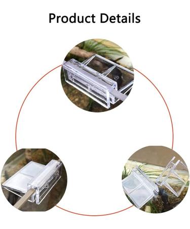 EDOBLUE 8 Pack 8mm Glass Cover Clips for Rimless Aquariums - Universal Lid Support Holders for Fish Tanks - Clear Acrylic Clips for Aquarium Glass Covers - Buy Online on GoSupps.com