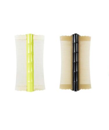 Peigne poux pour enlever rapidement les poux les ufs les lentes et les pellicules kit de peigne professionnel pour les cheveux autonettoyants (2 pi ces-c moyen) 2 pi ces - C M