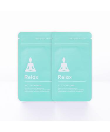 The Good Patch Relax Patches Infused with Ashwagandha, Passionflower, Ginger Root and Other Plant-Based Ingredients. Perfect When it’s time to Unwind and decompress - 2 Pouches (8 Patches) 4 Count (Pack of 2)