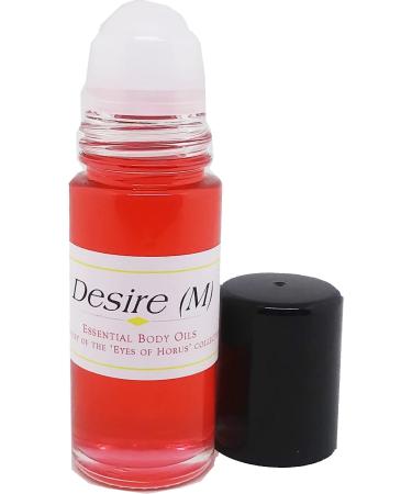 Desire - Type for Men Cologne Body Oil Fragrance Roll-On - Red - 1 oz. - ID#6288 1 Fl Oz (Pack of 1)