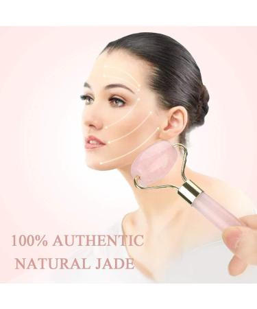 Jade Rollers Jade Roller for Face Real Jade Jade Roller for Face Massager Natural Face Neck Skin Care Anti-Aging Slimming Healing Rejuvenate Wrinkgless and Lighten Dark Circles Gold - Buy Online on GoSupps.com