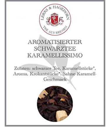 Lerbs & Hagedorn Lerbs & Hagedorn Black tea caramellissimo | cream caramel 2 kg approx. (162 liters) black tea pieces of caramel