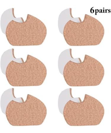 Protective Breathable Felt Forefoot Pads - 6 Pairs Adhesive Metatarsal Inserts for High Heels & Callus Relief - Buy Online on GoSupps.com