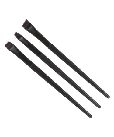 Mikinona 3pcs Eyeliner Brush Eyebrow Brush Eyeliner Pencil Flat Eyeliner Brush Make up Brush Short Hair Tool