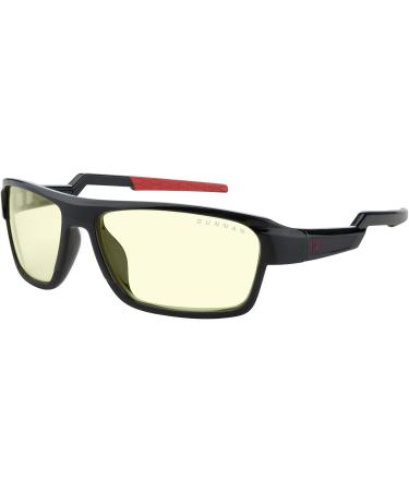 Gunnar Lightning Bolt 360 Gaming Glasses - Amber Lens 65% Blue Light Filter & UV Protection - Premium Onyx Design for Eye Comfort - Buy Online on GoSupps.com