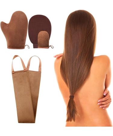 Self-Tanning Gloves Tanning Mitt Exfoliating Gloves Tanning Back Lotion Applicator Reusable Washable Tanning Glove for Streak-Free Tanning for Tanning Oil Self-Tanning Spray - Buy Online on GoSupps.com