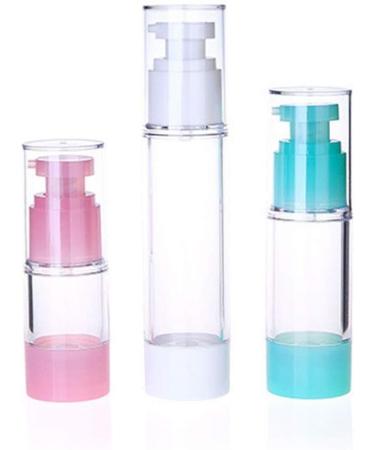 Lurrose Vacuum Container 3PCS 15/30/50ml Airless Pump Bottles Press Pump Cosmetics Container Essence Cleanser Emulsion Storage Dispenser for Travel Travel Spray Bottle Green - Buy Online on GoSupps.com