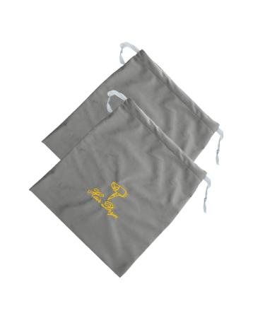 MUSISALY 2pcs Hair Dryer Carrying Bags Hair Dryer Drawstring Bags Fabric Drawstring Storage Bag 35.00X30.00X0.50CM Grey
