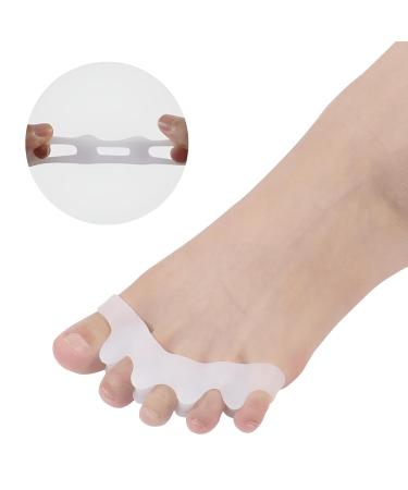Toe Separator Silicone - Hallux Valgus Toe Spreader for Pain Relief | 2 Pairs for Overlapping Toes Hammer Toes & Calluses - Buy Online on GoSupps.com