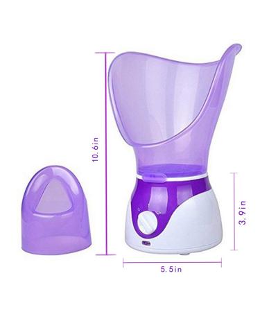 Professional Facial Steamer with Timer & Extractor - Moisturizing Spa for Sinus & Blackheads - Purple - Buy Online on GoSupps.com
