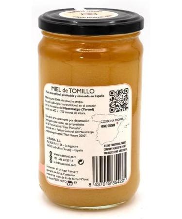 DT TASTE TERUEL Thyme honey 750gr - Buy Online on GoSupps.com