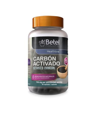 Betel Natural Carbon Activado Capsulas - Activated Charcoal 90 Capsules