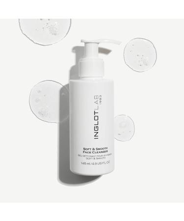 Inglot Soft & Smooth Facial Cleansing Gel - Removes Blemishes and Makeup Residues and Leaves Velvety Soft Moisturised Skin with Kombucha and Ginkgo Biloba Extracts 145ml - Buy Online on GoSupps.com