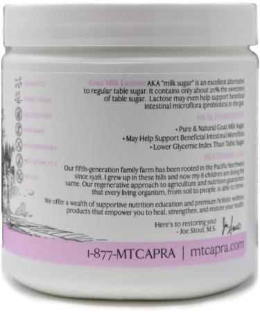 Mt. Capra Goat Milk Lactose Powder - 13.8 oz | Boosts Lactobacillus Acidophilus Growth for Gut Health - Buy Online on GoSupps.com