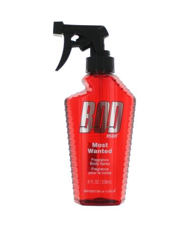 Bod Man Most Wanted by Parfums De Coeur Fragrance Body Spray 8 oz for Men - 100% Authentic