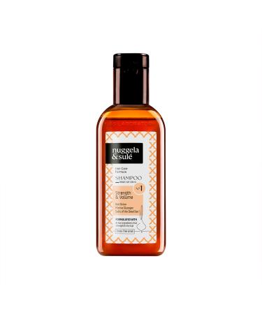 Nuggela & Sul Shampooing N 1 - Force & Volume. Avec Extrait d Oignon Rouge et Glycog ne Marin. Renforce. Stimule la Croissance. Freine la Chute des Cheveux. 1 x 100 ml Format Voyage Format de voyage