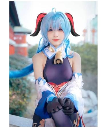 DAZCOS Ganyu Cosplay Horn Hair Clip - Halloween Red Headwear - Buy Online on GoSupps.com